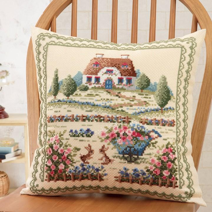 カントリー調　刺繍絵 Olympus（オリムパス） 刺繍 キット オノエ・メグミ タウン