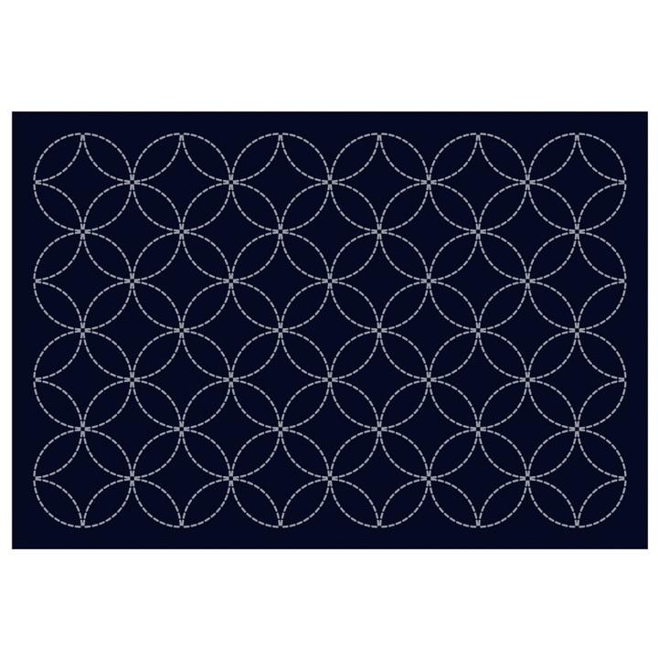 刺繍 刺繍布 オリムパス 刺し子布 印刷済み布パック 刺し子 ランチョンマット 七宝つなぎ 藍 手芸材料の通販シュゲールyahoo 店 通販 Yahoo ショッピング