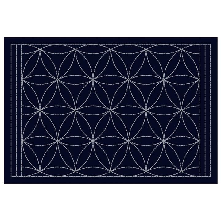 刺繍 刺繍布 オリムパス 刺し子布 印刷済み布パック 刺し子 ランチョンマット 花車 藍 手芸材料の通販シュゲールyahoo 店 通販 Yahoo ショッピング