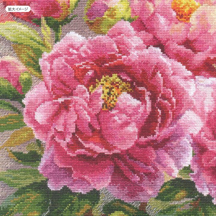 刺繍 輸入キット ALISA（アリサ） Flowers and birds Peonies : 手芸