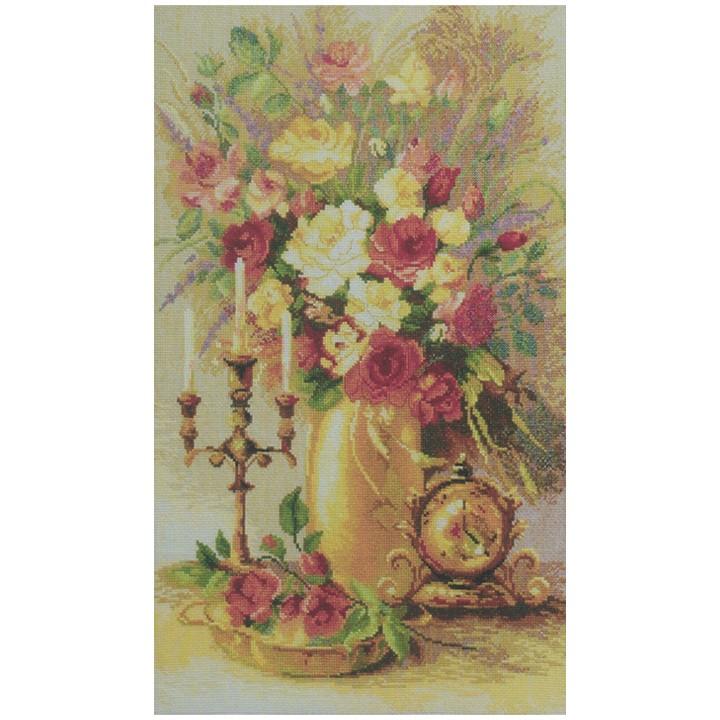 刺しゅう Charivna Gold time Flowers インポート一揃いの道具 手芸、ハンドクラフト-刺繍道具、材料-楽器、手芸、コレクション