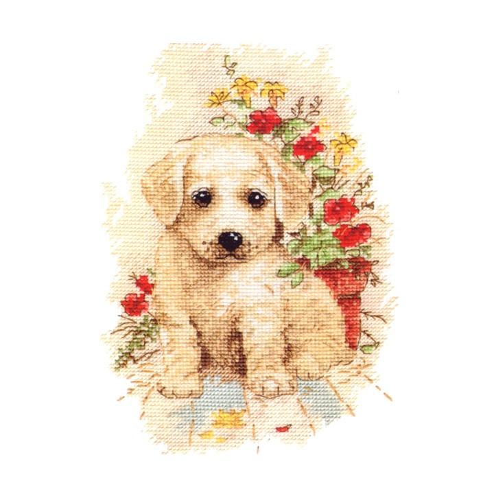 刺繍 Oben My Puppy 私の子犬 ゴールデンレトリバー 輸入キット 手芸材料の通販シュゲールyahoo 店 通販 Yahoo ショッピング