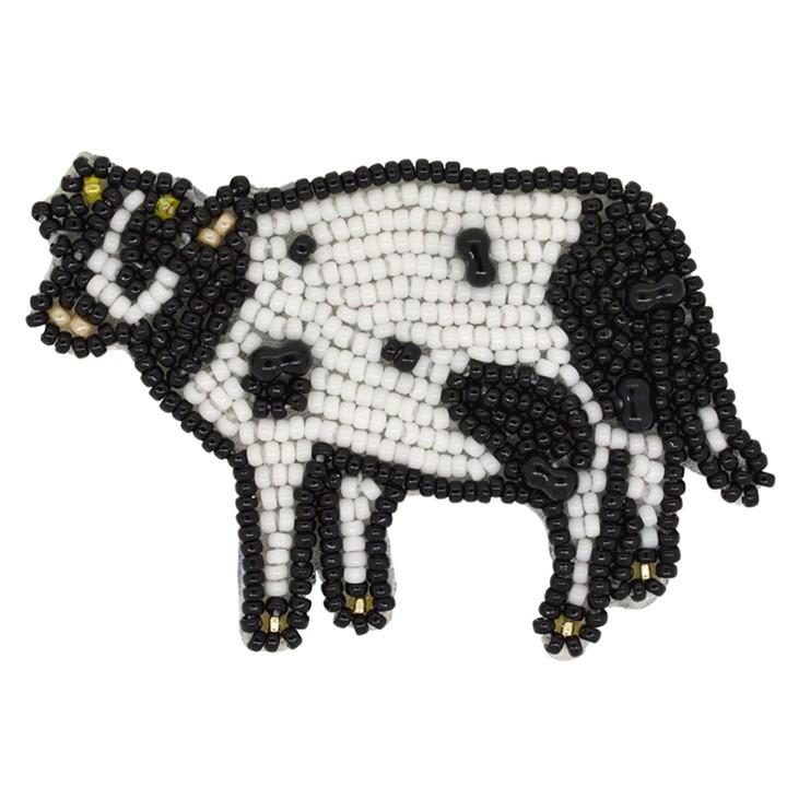 ビーズ刺しゅう ブローチキット のんびりモーちゃん かわいい ブローチ Miyuki 手芸材料の通販シュゲールyahoo 店 通販 Yahoo ショッピング