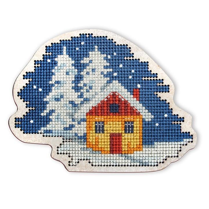 刺繍 Rto ウッデンクロスステッチキット クリスマスハウス 木製 オーナメント マグネット サイレントナイト Ehw026 手芸材料の通販シュゲールyahoo 店 通販 Yahoo ショッピング