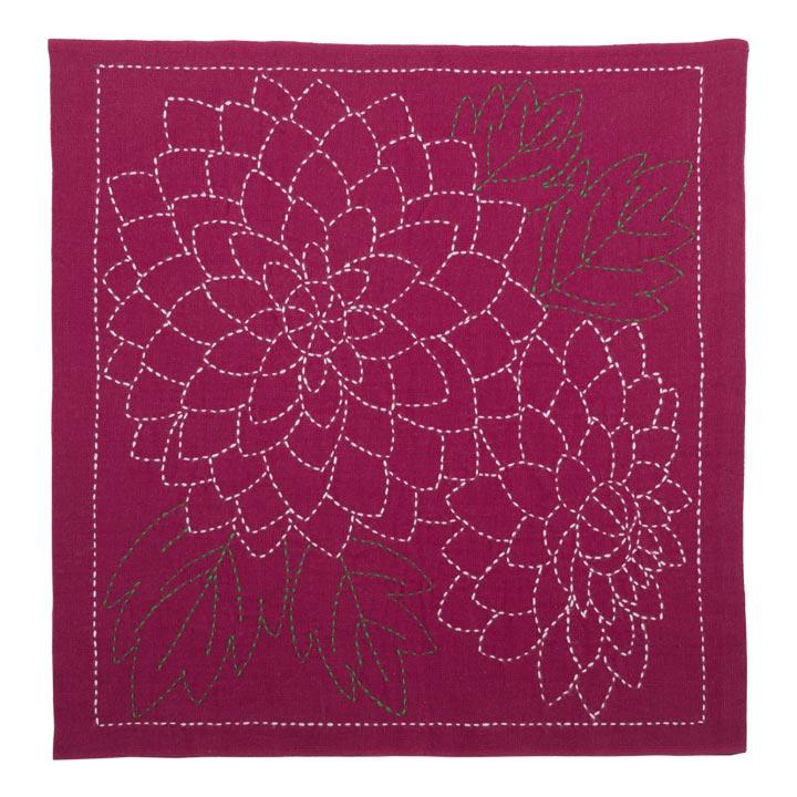 刺繍 刺し子キット 花ふきん Sashiko World Mxico ダリア 刺し子 花ふきんキット メキシコ国花 メキシコ Ksw 024 手芸材料の通販シュゲールyahoo 店 通販 Yahoo ショッピング