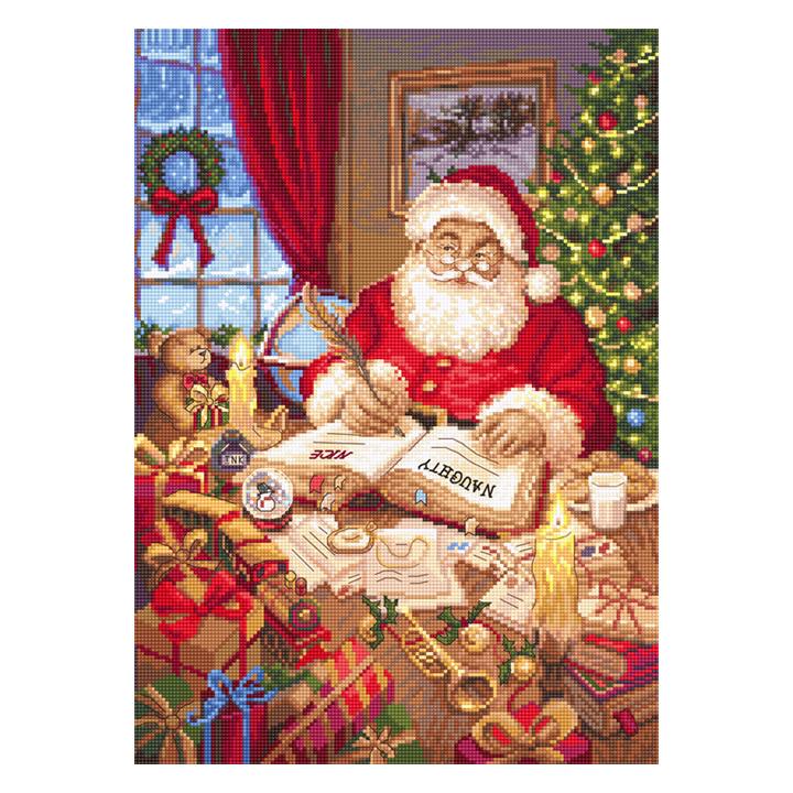 刺繍 LETISTITCH The list of naughty クリスマスリスト サンタ｜951