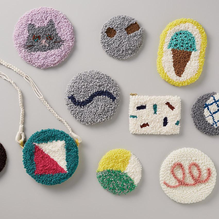 クロバー パンチニードル用ファブリック 50×55cm 57-767 専用布 | 刺繍布 刺しゅう布 パンチニードル用 ニードル手芸 毛糸ニードル ループ刺し 刺しゅう |  | 03