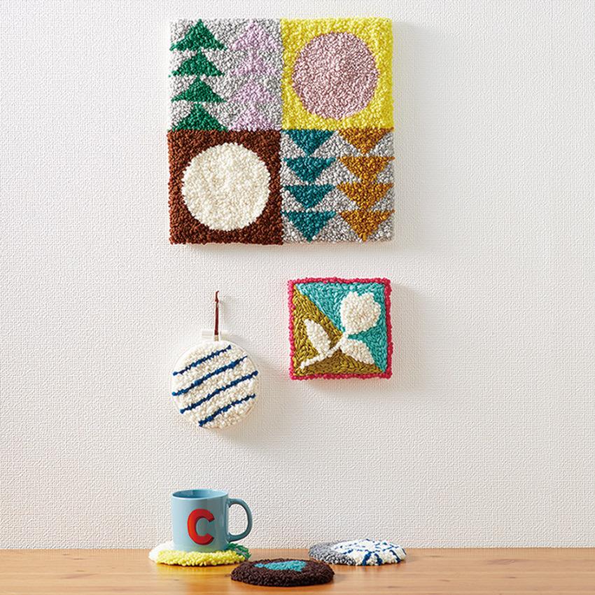 クロバー パンチニードル用ファブリック 100×110cm 57-768 専用布