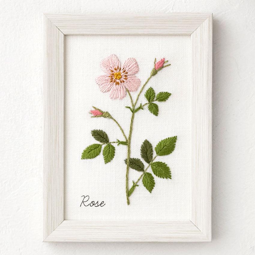 爆安 刺繍 青木和子 12か月の植物手帖 ローズ フレーム付き No.542006 コスモ 刺しゅうキット COSMO フランス刺しゅう 刺繍 青木和子 12か月の植物手帖 チョコレートコスモス フレーム付き|No.542011 コスモ 刺しゅうキット COSMO フランス刺しゅう