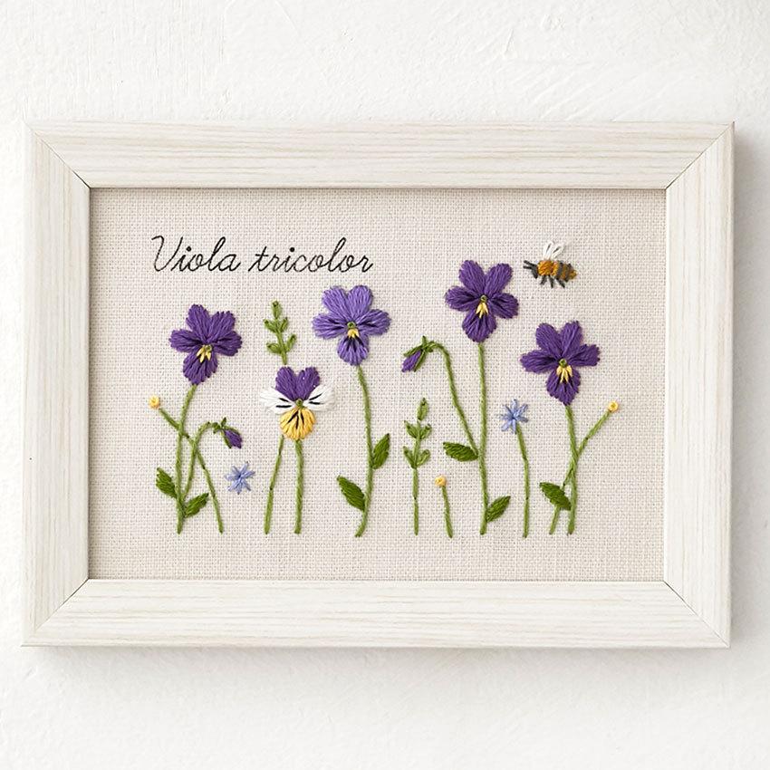 刺繍 青木和子 12か月の刺繍手帖 ビオラ フレーム付き No 5410 コスモ 刺しゅうキット Cosmo フランス刺しゅう 手芸材料の通販シュゲールyahoo 店 通販 Yahoo ショッピング