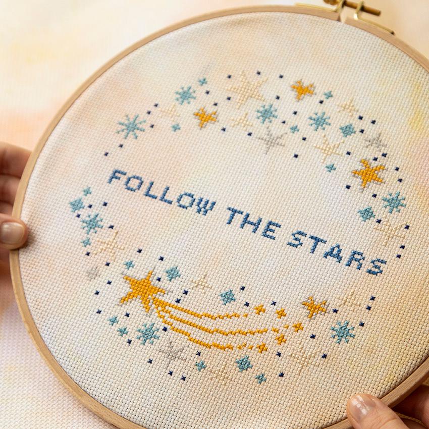 DMC刺繍布 プリントアイーダ 14カウント 55目 38.1×45.7cm