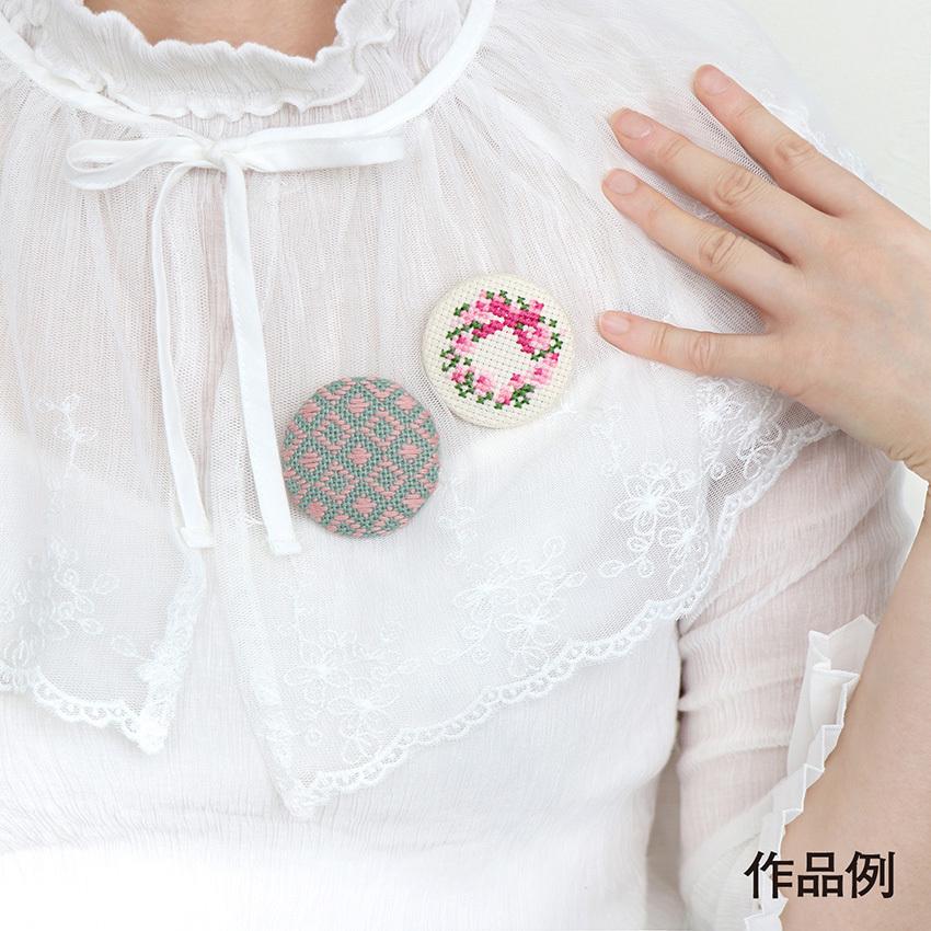 Olympus（オリムパス） くるみボタン 丸ブローチタイプ (5組入) KB-4