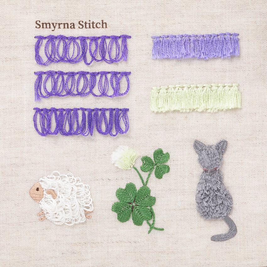 チューリップ フランス刺繍のステッチブック 作製キット 立体的な