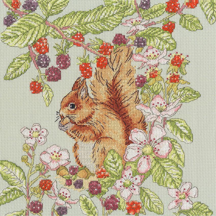 輸入刺繍キット Bothy Threads XFY7 Bramble Garden 野バラの庭
