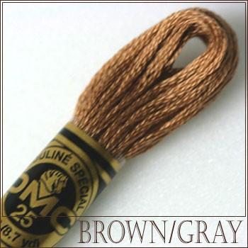 刺繍 刺しゅう糸 DMC 25番 ブラウン・グレー系 3862｜ししゅう糸 刺繍糸 ディーエムシー DMCの糸