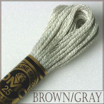 刺繍 刺しゅう糸 DMC 25番 ブラウン・グレー系 3024｜ししゅう糸 刺繍糸 ディーエムシー DMCの糸