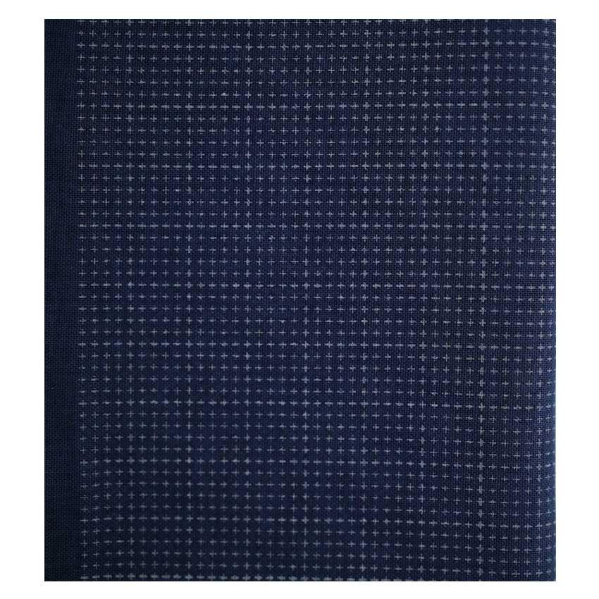 DARUMA 刺し子布 3mm方眼ガイド 50×108cm 3 紺 | 刺繍布 布 ダルマ