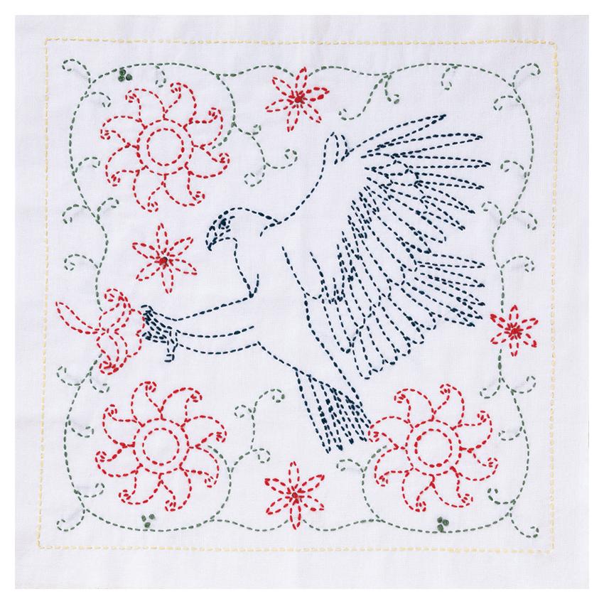 刺繍 キット チューリップ 刺し子 花ふきん SASHIKO WORLD Spain