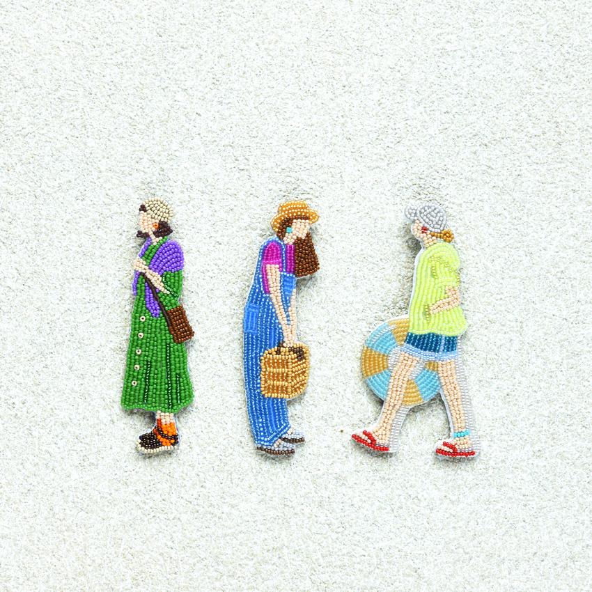 MIYUKI ビーズ刺しゅう ブローチキット Odekake BROOCH ピクニック