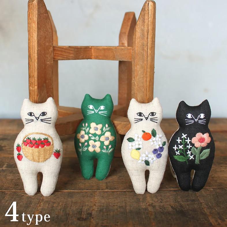 piece nekogao 刺繍ブローチキット 図案印刷済 | 刺しゅう piece nekogao 刺繍ブローチキット 図案印刷済 | 刺しゅう