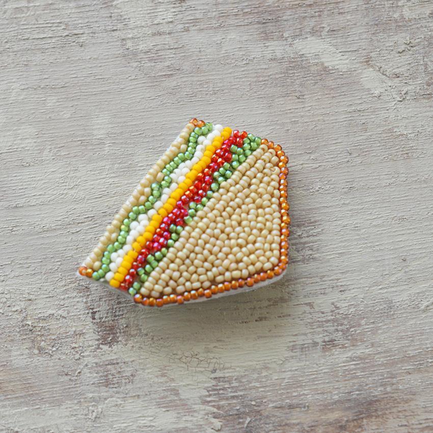 Harapeko BROOCH サンドイッチ HCA20//8 | はらぺこブローチキット