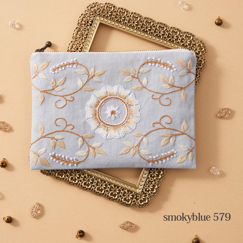 戸塚刺繍キット ARABESQUE ジップポーチ1 | 戸塚刺しゅう 刺繍キット
