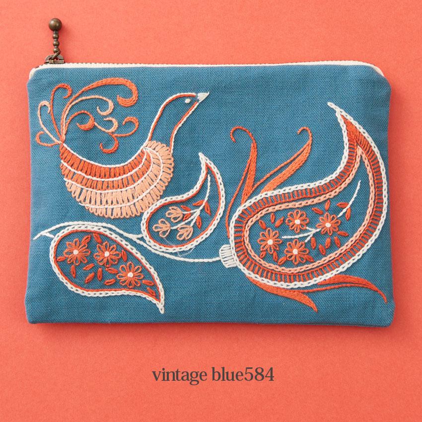 【本日限定値下げ】vintage 刺繍/トップス　手刺繍 戸塚刺繍キット ARABESQUE ジップポーチ2 | 戸塚刺しゅう 刺繍キット