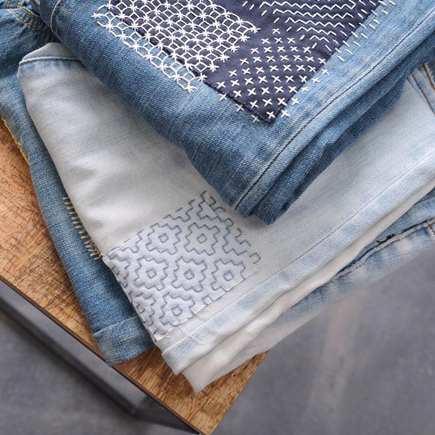 刺し子テンプレート Sashiko Tenplate | 花刺し 銭形刺し 十字刺し
