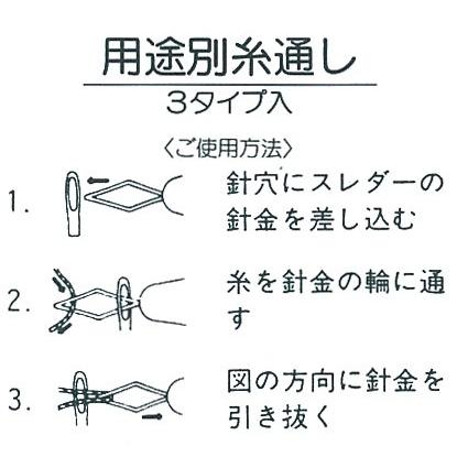 生地 ソーイング道具 用途別糸通し｜絹針用　ミシン針用　トーカイ｜shugale1｜02