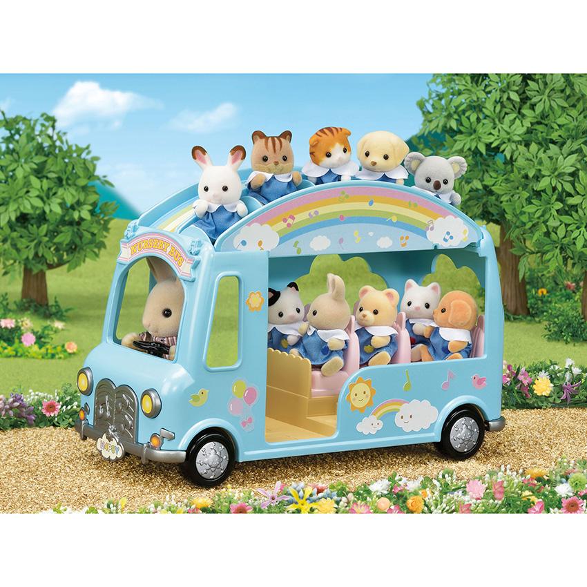 Sylvanian Families シルバニアファミリー にじいろようちえんバス