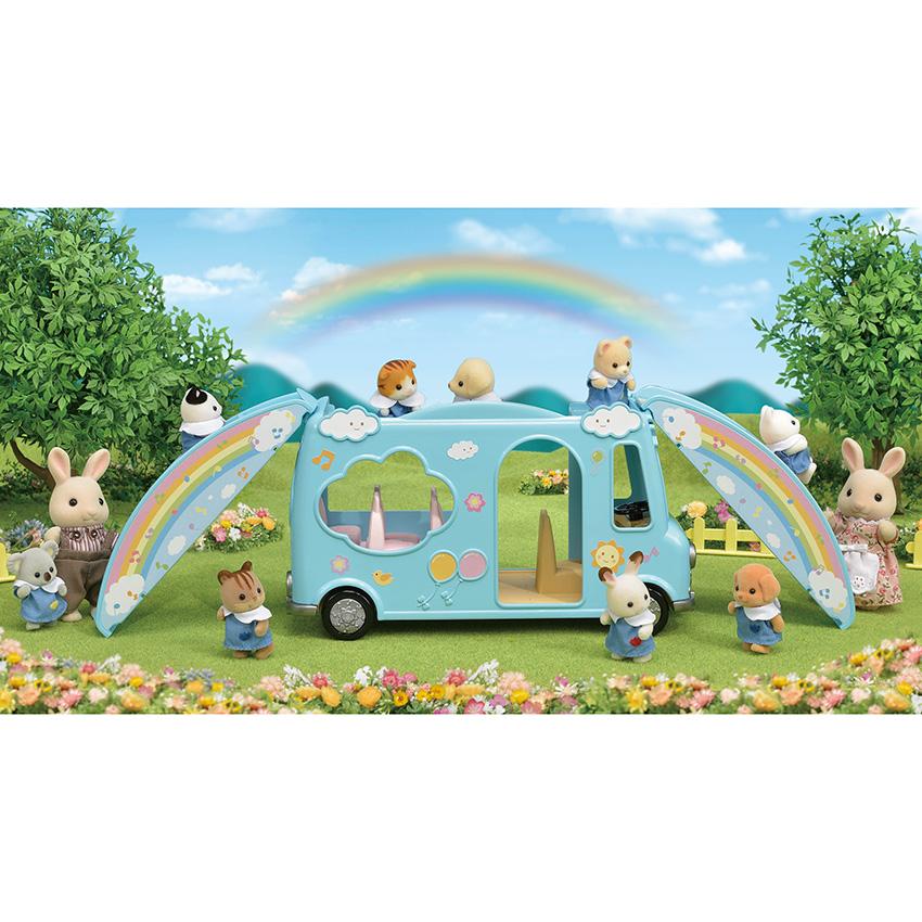 Sylvanian Families シルバニアファミリー にじいろようちえんバス