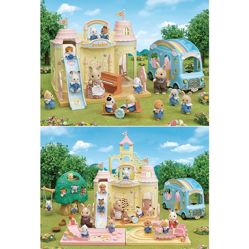 Sylvanian Families シルバニアファミリー にじいろようちえんバス