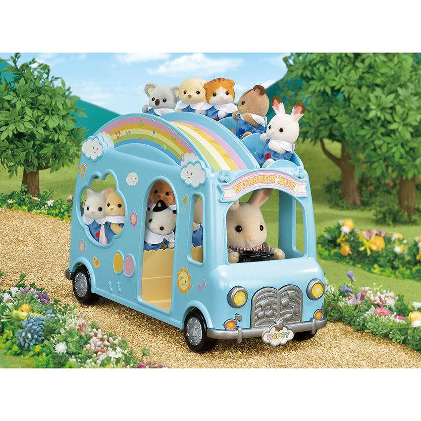 Sylvanian Families シルバニアファミリー にじいろようちえんバス