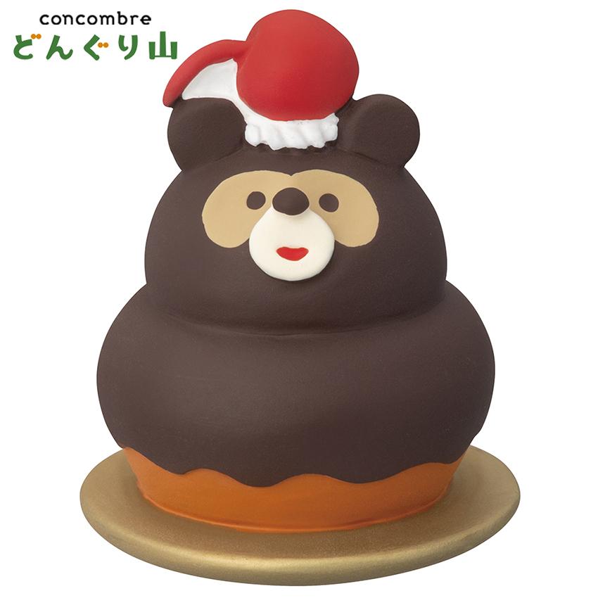がっさん】コンコンブル デコレ オトギッコ レア 自撮りクマと木の置物