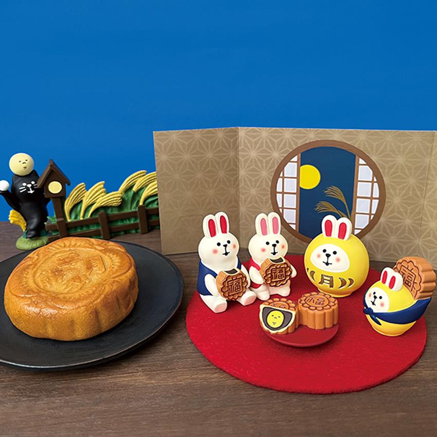 DECOLE（デコレ） コンコンブル お月見 うさぎだるま | 小物 置物 飾り