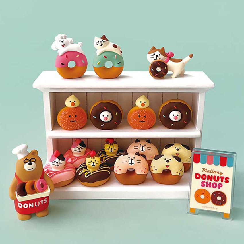コンコンブル まったりドーナツショップ DONUTS SHOP ドーナツのぞき猫 | ドーナツショップ デコレ 小物 置物 飾り マスコット オブジェ インテリア雑貨 |  | 02
