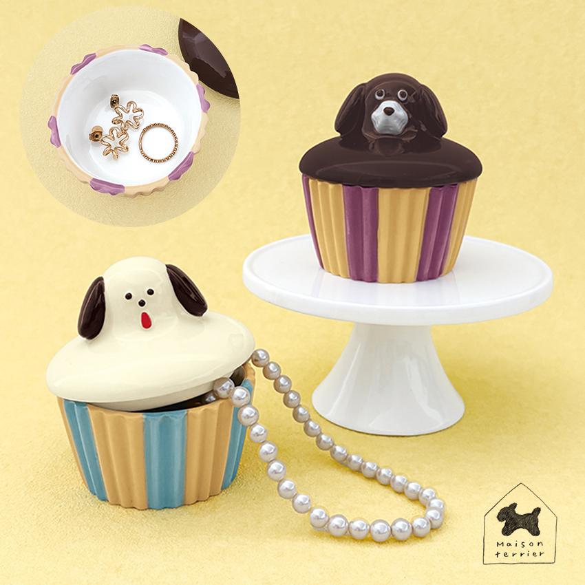 DECOLE（デコレ） カップケーキ小物入れ │ 蓋付き アクセサリーケース