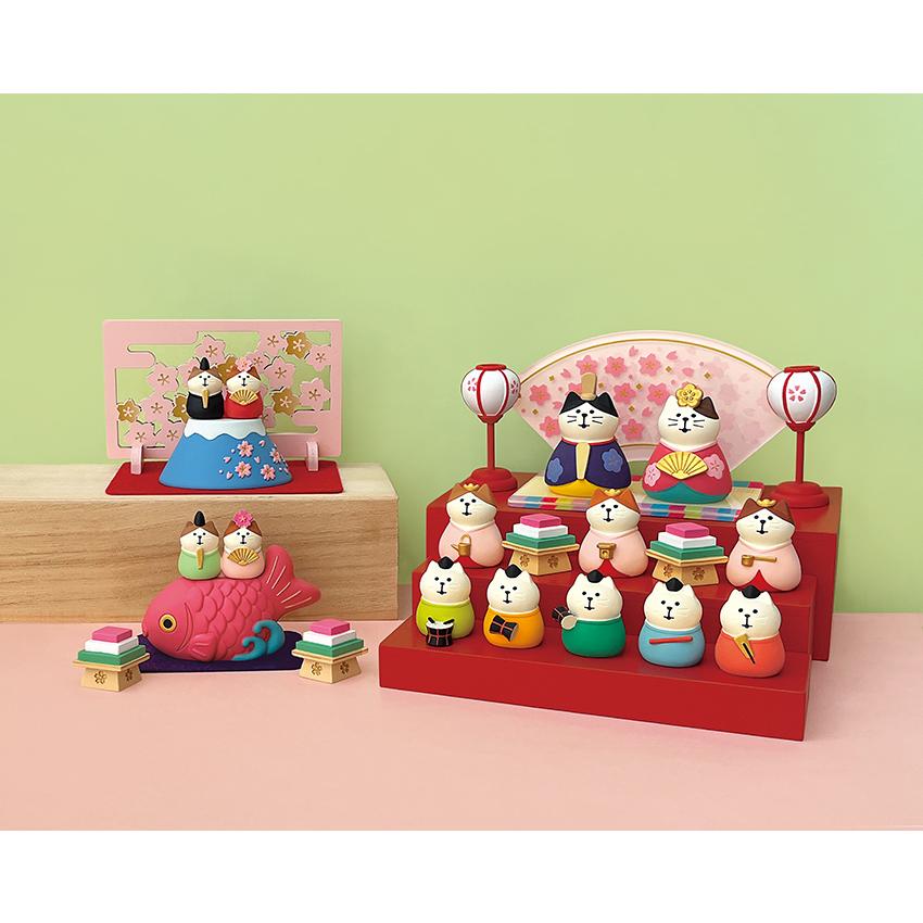 コンコンブル ひなまつり猫雛 らんまん | 小物 置物 飾り マスコット