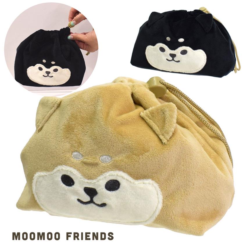 ムームーフレンズ フェイス巾着 完成品 | ランチバッグ お弁当入れ お
