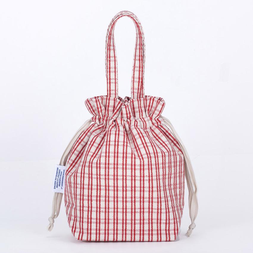 フレンチエピスリークールミニ巾着ポーチ 完成品 | 巾着袋 お弁当袋