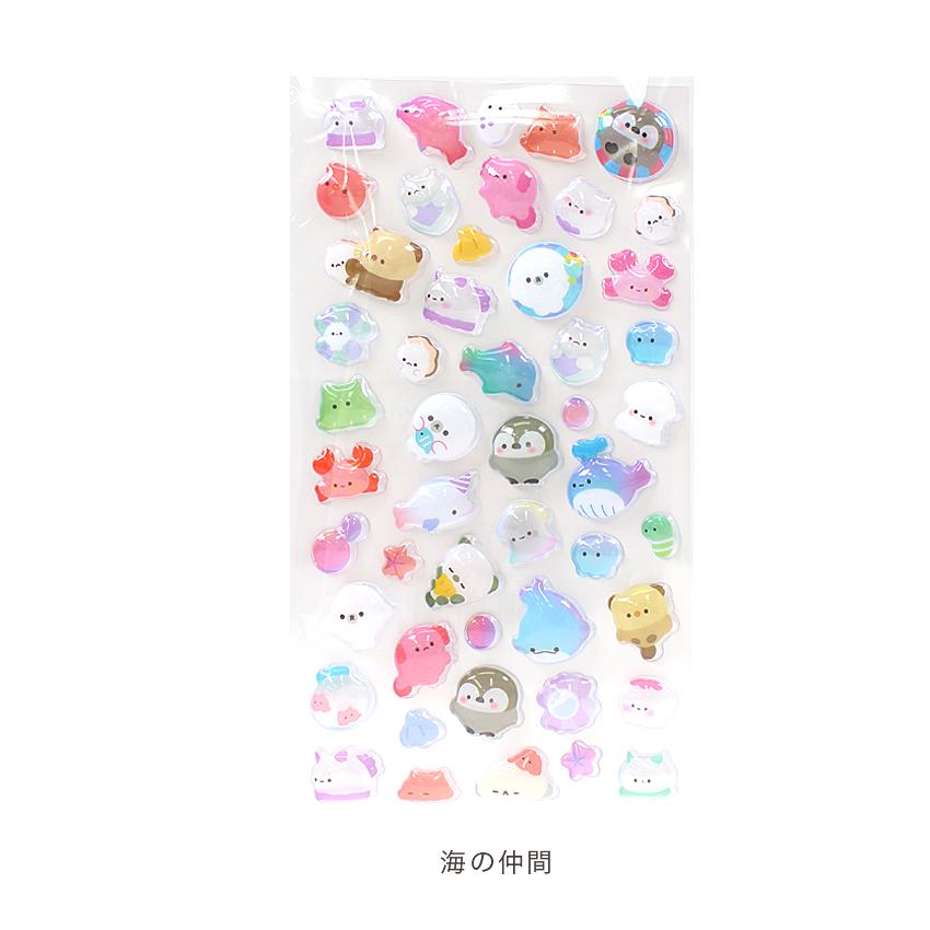 ちゅるうるジェルシール | 3Dシール 立体 ぷっくりシール 可愛い