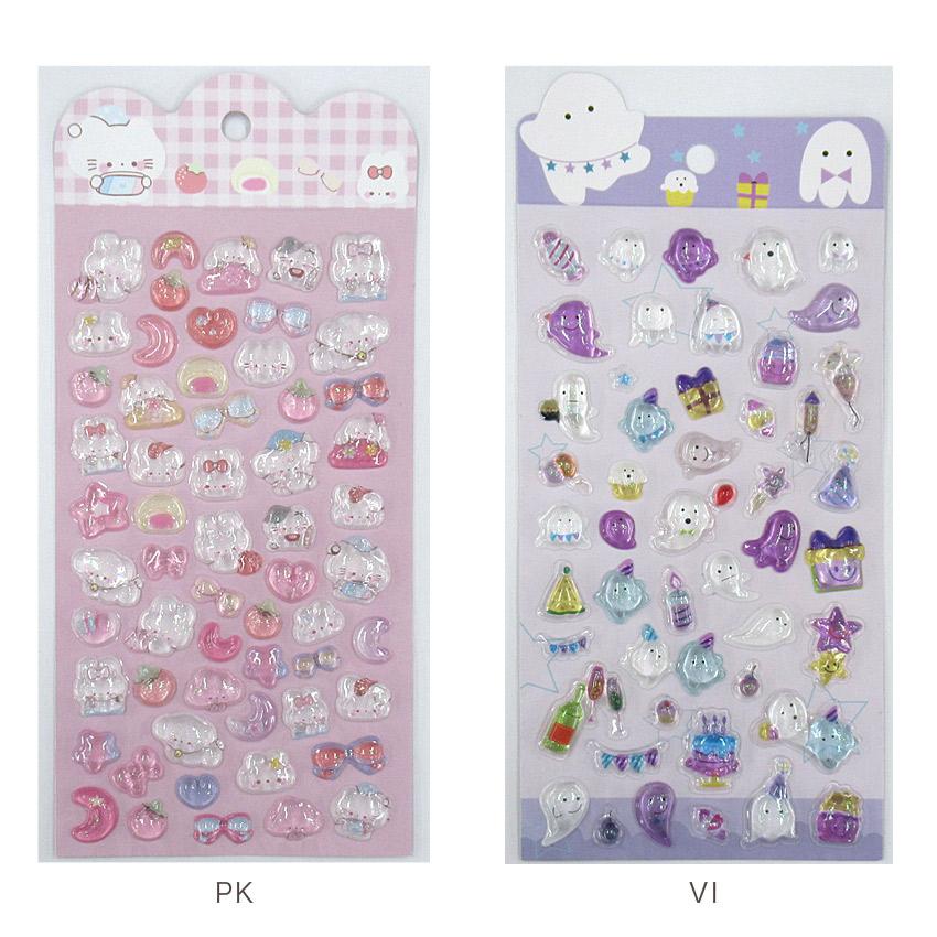 ぷくりんシール | 3Dシール 立体 ぷっくり 可愛い デコシール DIY用