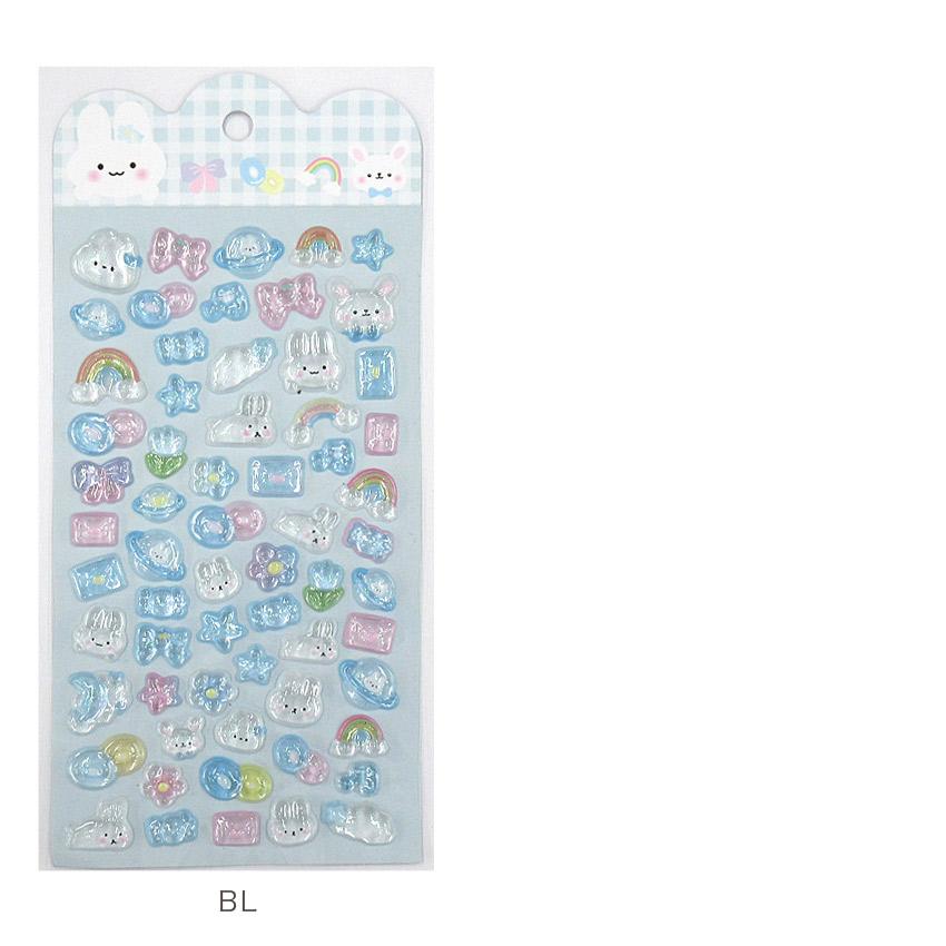 ぷくりんシール | 3Dシール 立体 ぷっくり 可愛い デコシール DIY用