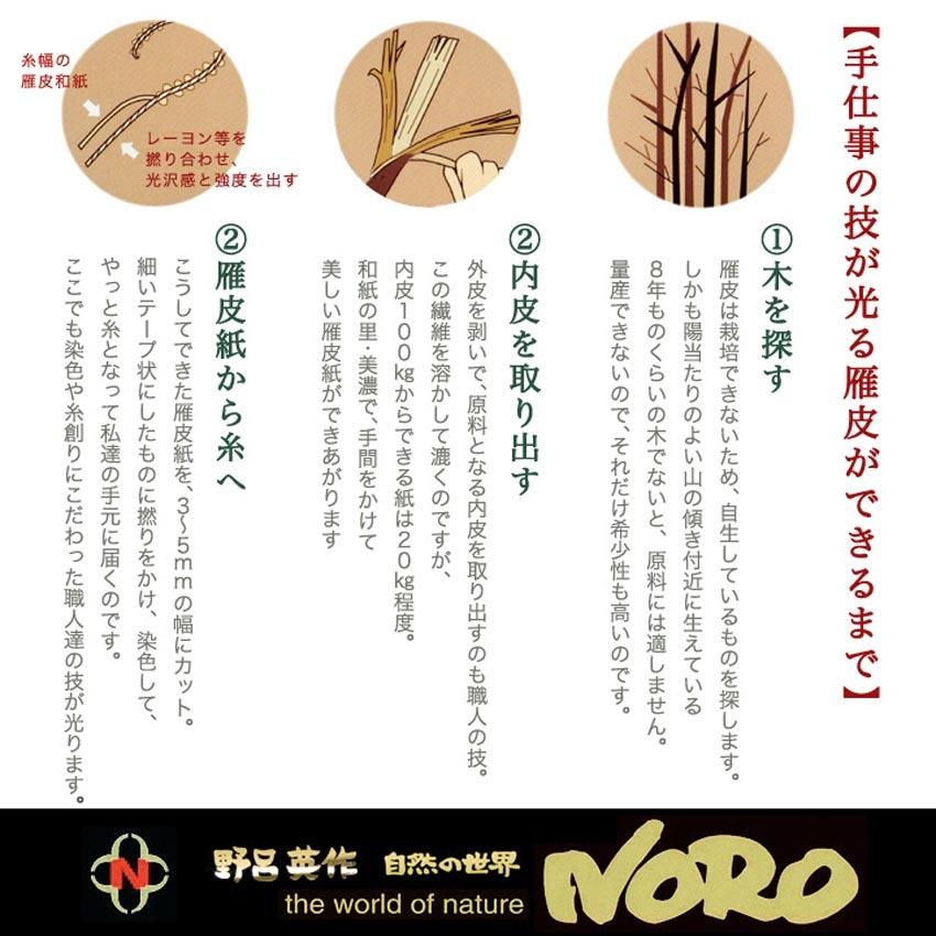 野呂英作　雁皮テープ＜結城＞｜毛糸 NORO あみもの サマーヤーン 和紙糸｜shugale1｜07