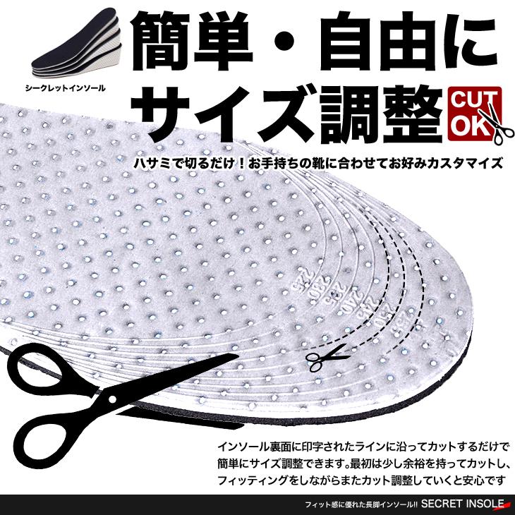 シークレットインソール 選べる4タイプ 2cmアップ 3cmアップ 4cm