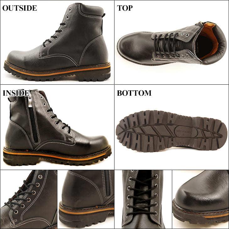 シークレットシューズ 7cmアップ メンズブーツ ブーツ 靴 シークレット