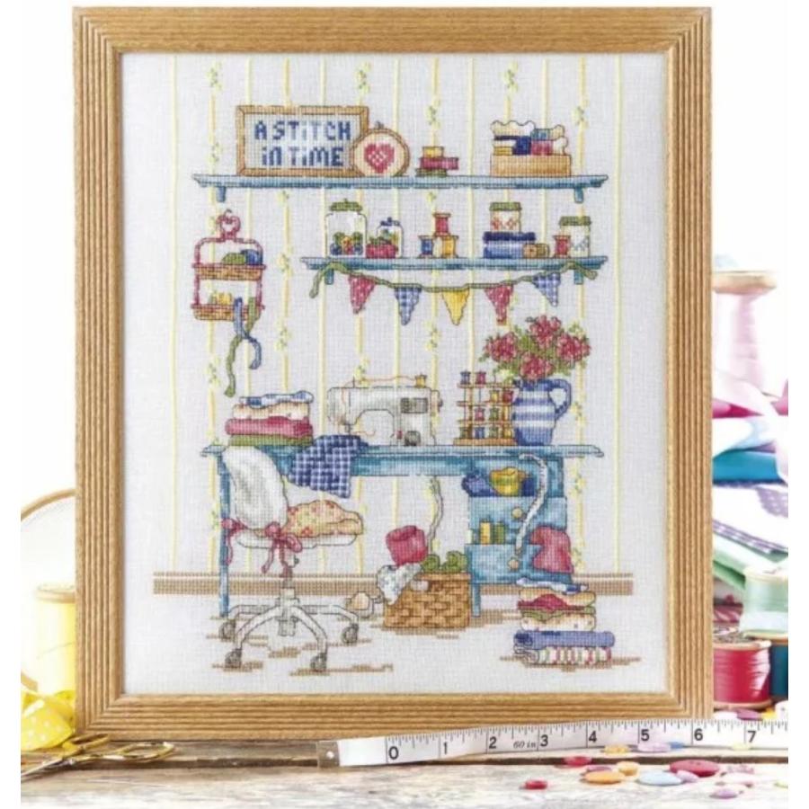 クロスステッチキット ソーイングルーム 白いミシン 洋裁道具 刺繍キット 14カウント 送料無料 B 001 クロスステッチキット シフォン 通販 Yahoo ショッピング