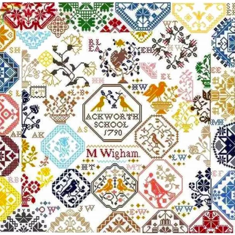 クロスステッチキット 小鳥と花 Ackworth カラフル クエーカー サンプラー 14カウント 初級 大作 刺繍キット 手芸セット 送料無料 B 034 クロスステッチキット シフォン 通販 Yahoo ショッピング