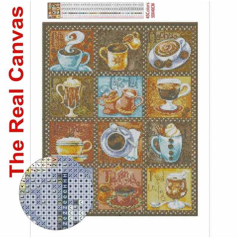 ダイヤモンドアート キット 50×40 丸ビーズ 四角ビーズ スクエア