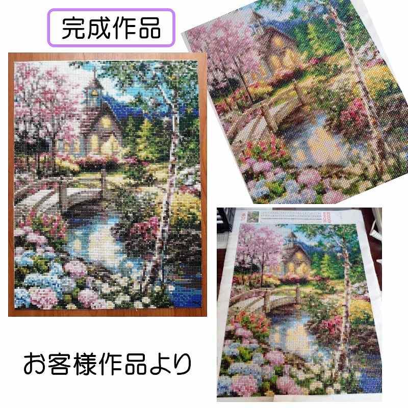 ダイヤモンドアート キット 四角ビーズ スクエア 紫陽花 小さな ダイヤモンドアート キット 四角ビーズ スクエア 紫陽花 小さな